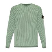 Stone Island Räfflad tröja Green, Herr