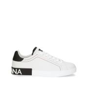 Dolce & Gabbana Vita Sneakers Logo Patch Snörning White, Herr