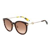 Kate Spade Stiliga Havana Solglasögon Brun Skugga Brown, Dam