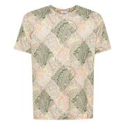 Etro Avslappnad Bomull T-shirt X0840 Multicolor, Herr