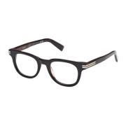 Ermenegildo Zegna Stiliga glasögonbågar i Dark Havana Brown, Unisex