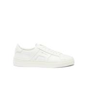 Santoni Vita Double Buckle Sneakers White, Herr