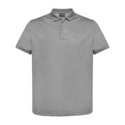 Emporio Armani Polo med logotyp Gray, Herr