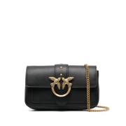 Pinko Svart Crossbody Väska Black, Dam