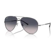 Ray-Ban Old Aviator Polariserade Solglasögon Blå Gradient Gray, Unisex