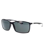 Ray-Ban Liteforce Fyrkantiga Solglasögon Peek Material Black, Unisex