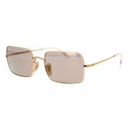 Ray-Ban Rb3720 Fyrkantiga Metall Solglasögon Yellow, Unisex