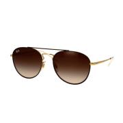 Ray-Ban Vintage Stil Solglasögon Svart Guld Yellow, Unisex