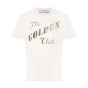 Golden Goose Vit Logo Print Crew Neck T-shirt White, Herr