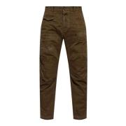 Dsquared2 Grön Stretch Bomull Byxor Riven Green, Herr