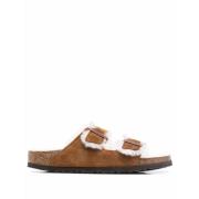 Birkenstock Platta Skor för Kvinnor Brown, Dam