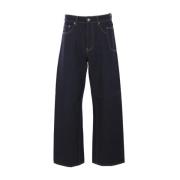 Golden Goose Wide Leg Denim Jeans Blue, Herr