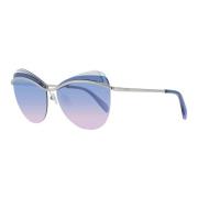 Emilio Pucci Cat Eye Solglasögon Blå Gradient Linser Blue, Dam