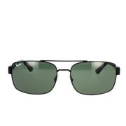 Ray-Ban Wraparound Solglasögon Rb3687 002/31 Black, Unisex