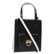 Salvatore Ferragamo Pre-owned Pre-owned Canvas handvskor Black, Dam