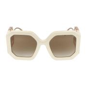 Philipp Plein Stiliga solglasögon Spp067 Beige, Dam