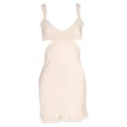 Stella McCartney Pre-owned Pre-owned Silke klnningar Beige, Dam