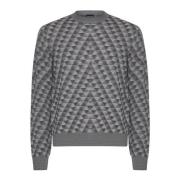 Giorgio Armani Elegant Sweater Kollektion Gray, Herr