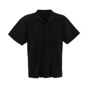 Issey Miyake Short Sleeve Shirts Black, Herr