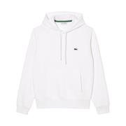 Lacoste Vit Krokodil Hoodie Höst Vinter White, Herr