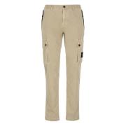 Stone Island Beige Cargo Byxor med Ikonisk Patch Beige, Herr