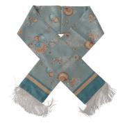 Dolce & Gabbana Lyxig Sidenscarf med Skaltryck Multicolor, Herr