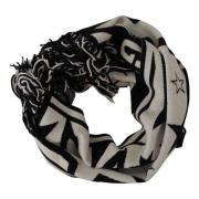 Dolce & Gabbana Elegant Monokrom Scarf Black, Herr