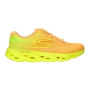 Skechers Neon Gul Swirl Tech Speed Sneaker Yellow, Dam