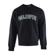 Parajumpers Caleb Black Cotton Sweater Blue, Herr