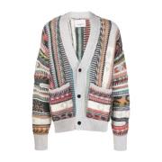 Laneus Jaquard Cardigan Gray, Herr