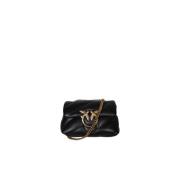 Pinko Love Birds Crossbody Väska Black, Dam