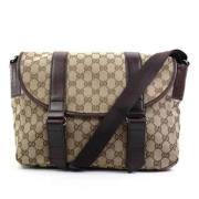 Gucci Vintage Pre-owned Canvas gucci-vskor Beige, Dam