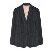 Gustav Klassisk Blazer Stacie Midnight Black, Dam