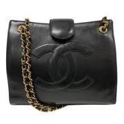 Chanel Vintage Pre-owned Laeder chanel-vskor Black, Dam