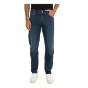 Boss Stone Washed Denim Jeans Blue, Herr