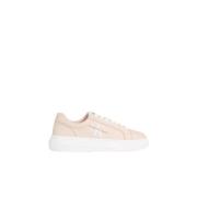 Calvin Klein Låga Lädersneakers - Roses Pink, Dam