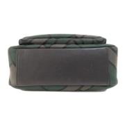 Burberry Vintage Pre-owned Canvas axelremsvskor Green, Dam