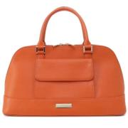 Burberry Vintage Pre-owned Canvas handvskor Orange, Dam