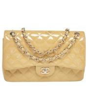 Chanel Vintage Pre-owned Laeder chanel-vskor Beige, Dam