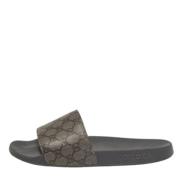 Gucci Vintage Pre-owned Canvas sandaler Gray, Herr