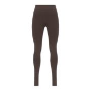 Lemaire Leggings med urklipp Brown, Dam