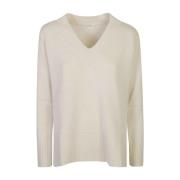 Le Tricot Perugia Beige Sweaters för Stiligt Utseende Beige, Dam