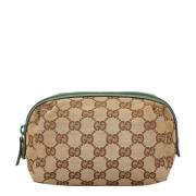 Gucci Vintage Pre-owned Canvas kuvertvskor Beige, Dam