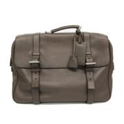 Prada Vintage Pre-owned Laeder portfljer Gray, Dam