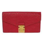 Louis Vuitton Vintage Pre-owned Laeder plnbcker Red, Dam