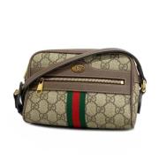 Gucci Vintage Pre-owned Plast axelremsvskor Brown, Dam