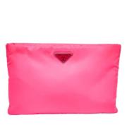 Prada Vintage Pre-owned Nylon prada-vskor Pink, Dam