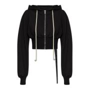 Rick Owens Kort Sweatshirt Tatlin Black, Dam