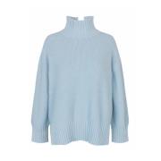 Masai Oversized Stickad Topp Blå Dimma Blue, Dam