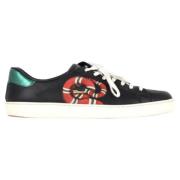 Gucci Vintage Pre-owned Laeder sneakers Black, Herr